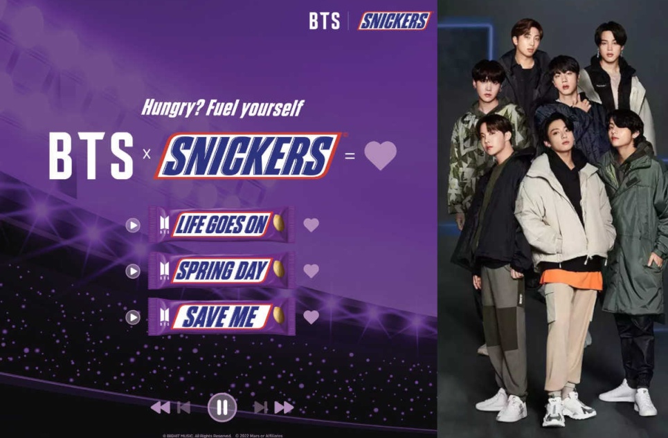 Snickers заколлабились с BTS
