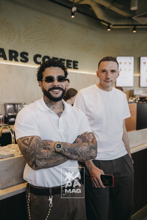 Открытие Stars Coffee Тимати и Антона Пинского 1