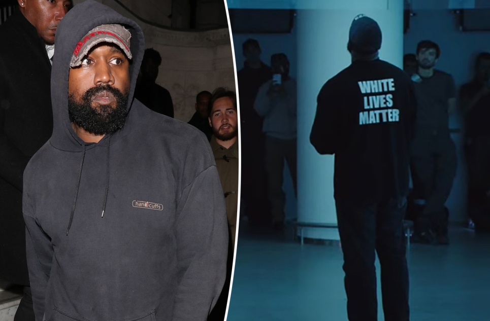 Чёрный Иисус Канье Уэст подвергся критике за то, что он надел толстовку White Lives Matter на своем показе Yeezy