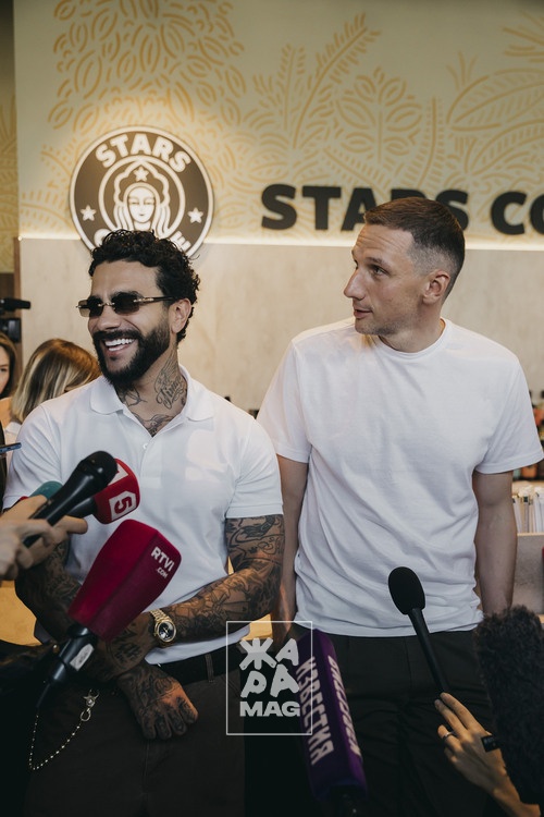 Открытие Stars Coffee Тимати и Антона Пинского 1