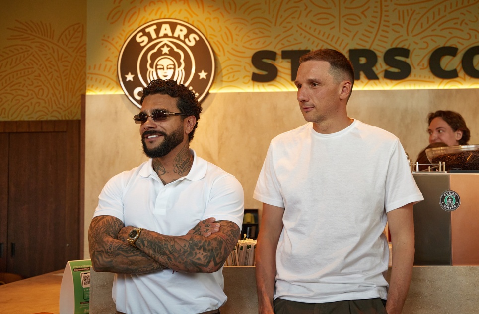 Открытие Stars Coffee Тимати и Антона Пинского
